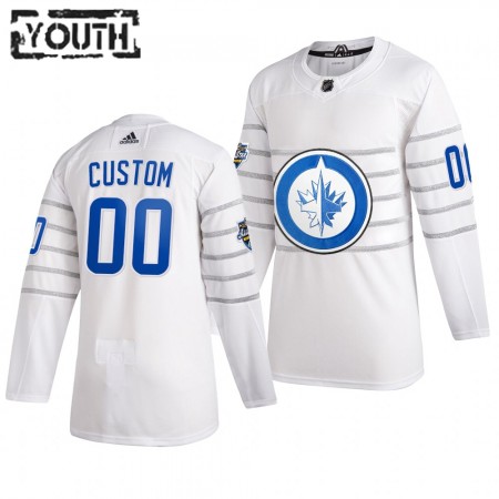 Camisola Winnipeg Jets Personalizado Cinza Adidas 2020 NHL All-Star Authentic - Criança
